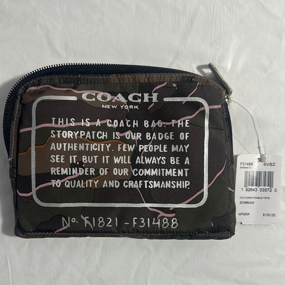 Coach Men's Camouflage Toiletry Bag